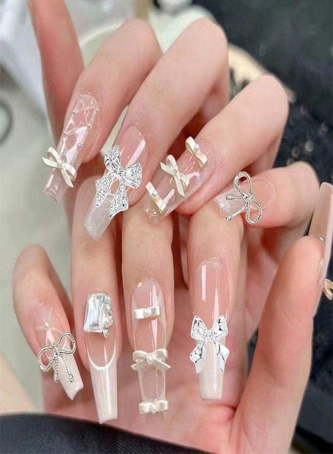 KACHIMOO 90 PCS Bow Nail Charms 3D Metal Bow Charms for Acrylic Nails Alloy Nail Bows Bowknot Nail Art Charms Gold Bows for Nails DIY Desgin - Image 5